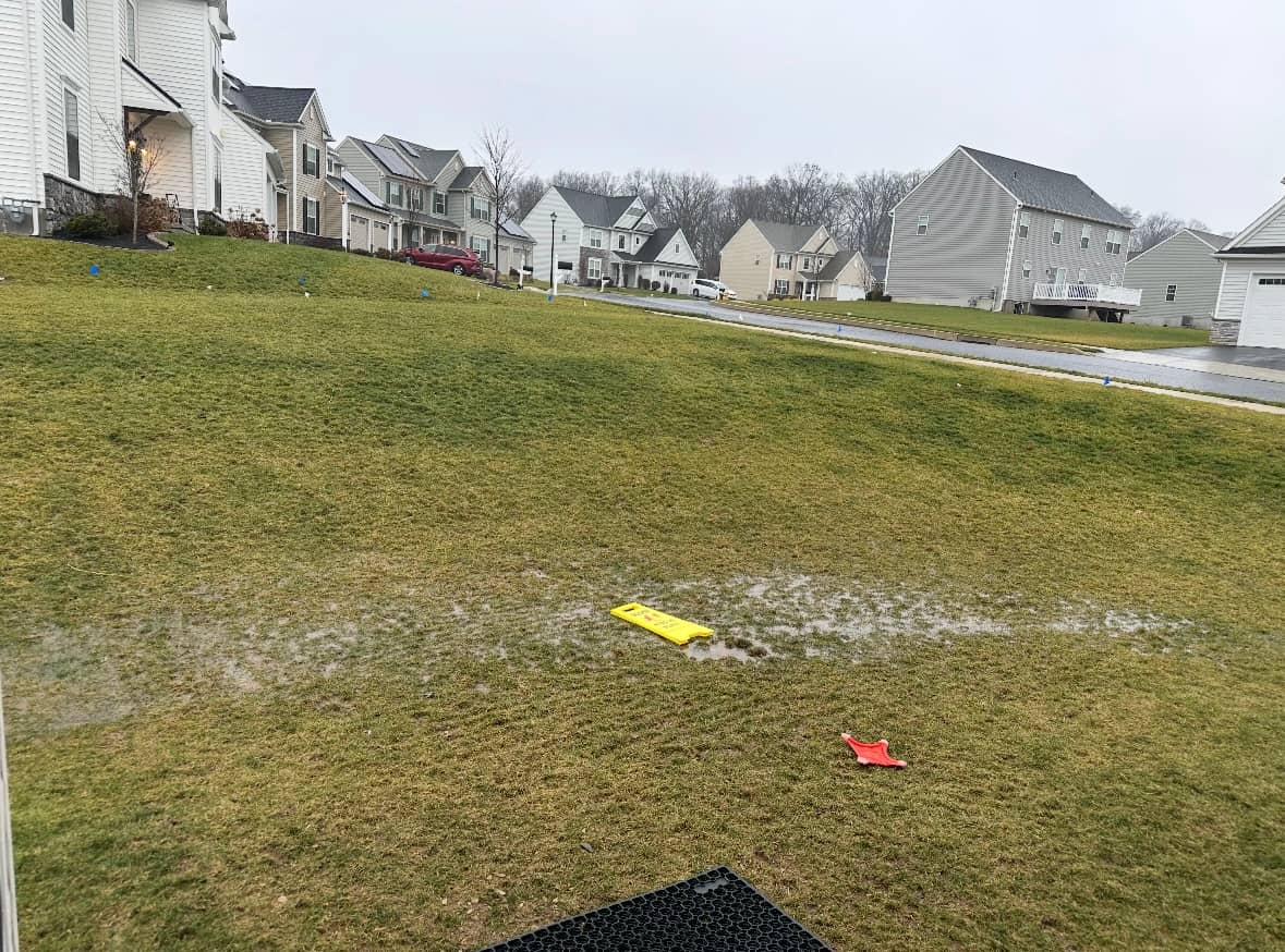 Paver patio in the transformed Mechanicsburg backyard